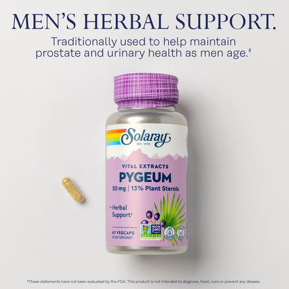 SOLARAY Pygeum Bark Extract 50mg – Prostate Health Support