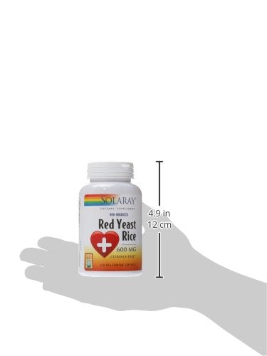 Solaray Red Yeast Rice 600 mg - 120 Count | Dietary Supplement