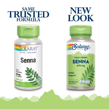 SOLARAY Senna Leaf Veg Cap 470mg | 100 Count