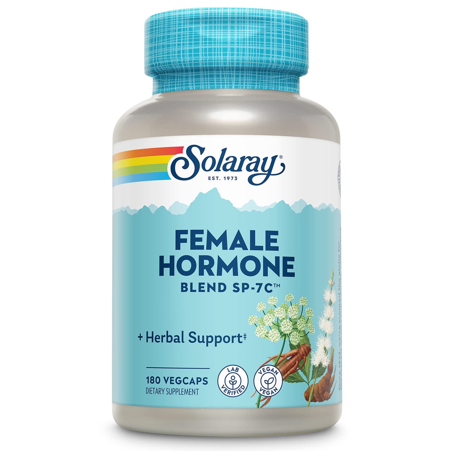 SOLARAY Female Hormone Blend SP-7C – Herbal Support for Women | 180 VegCaps