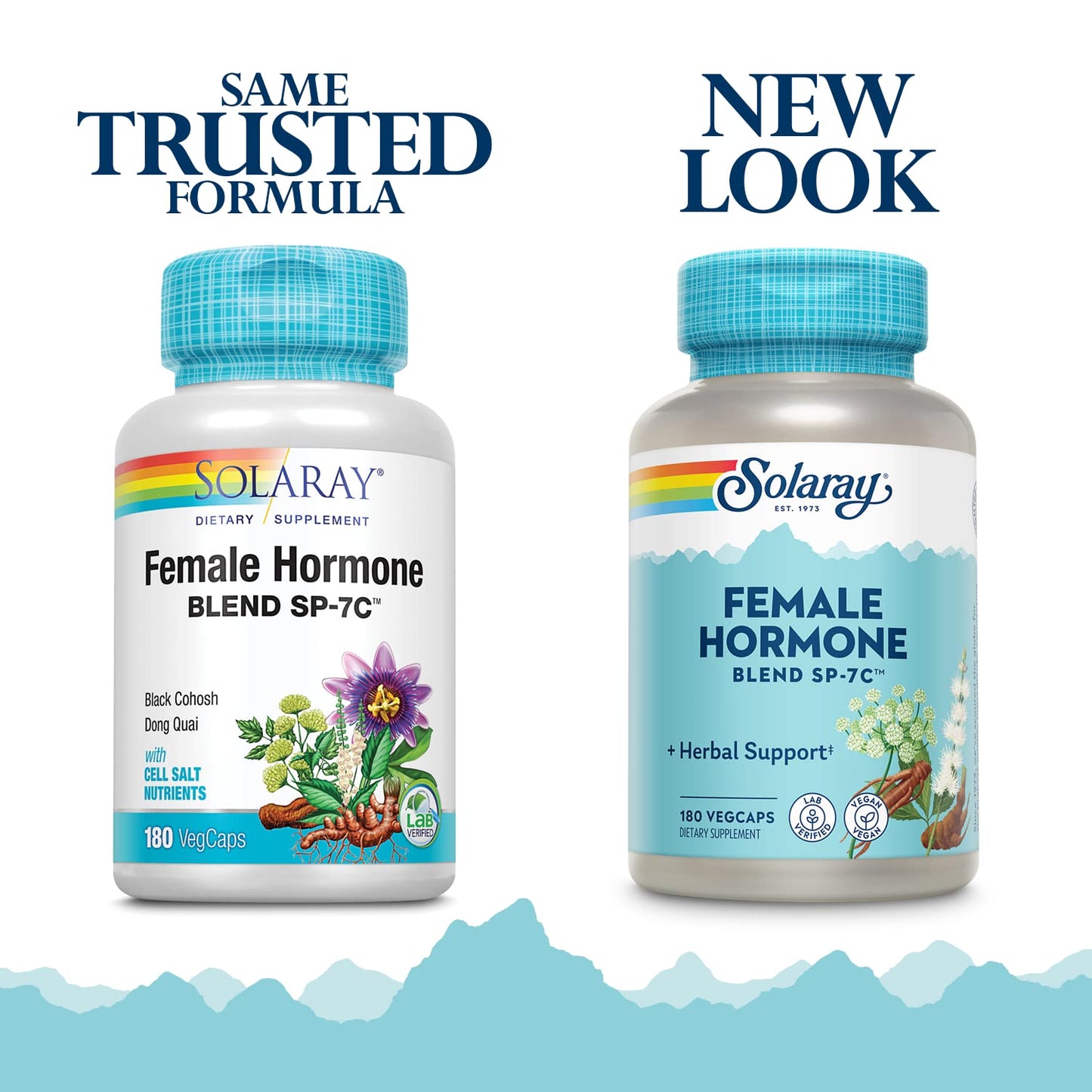 SOLARAY Female Hormone Blend SP-7C – Herbal Support for Women | 180 VegCaps
