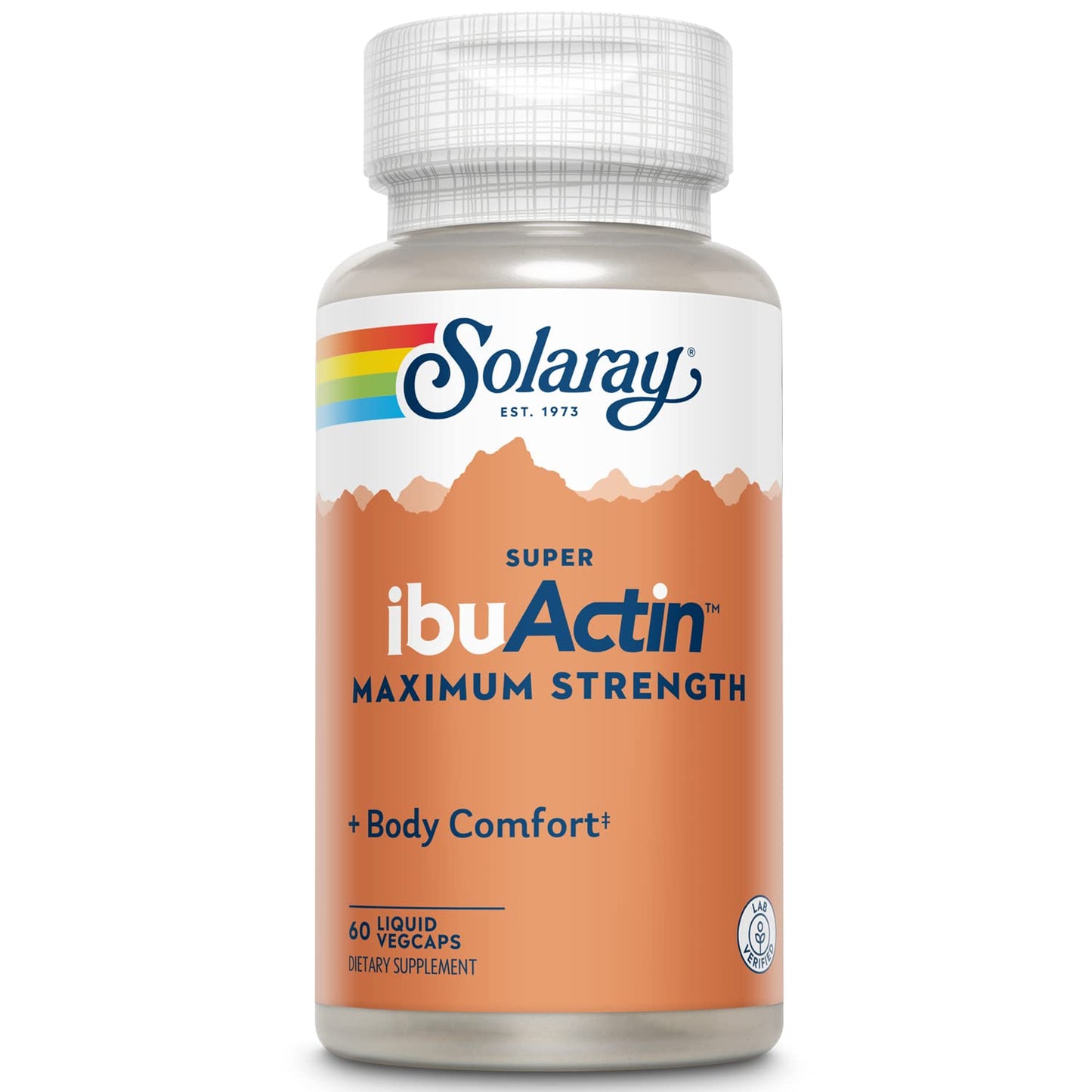 Solaray Super IbuActin 60 Capsules – Maximum Strength Liquid Formula