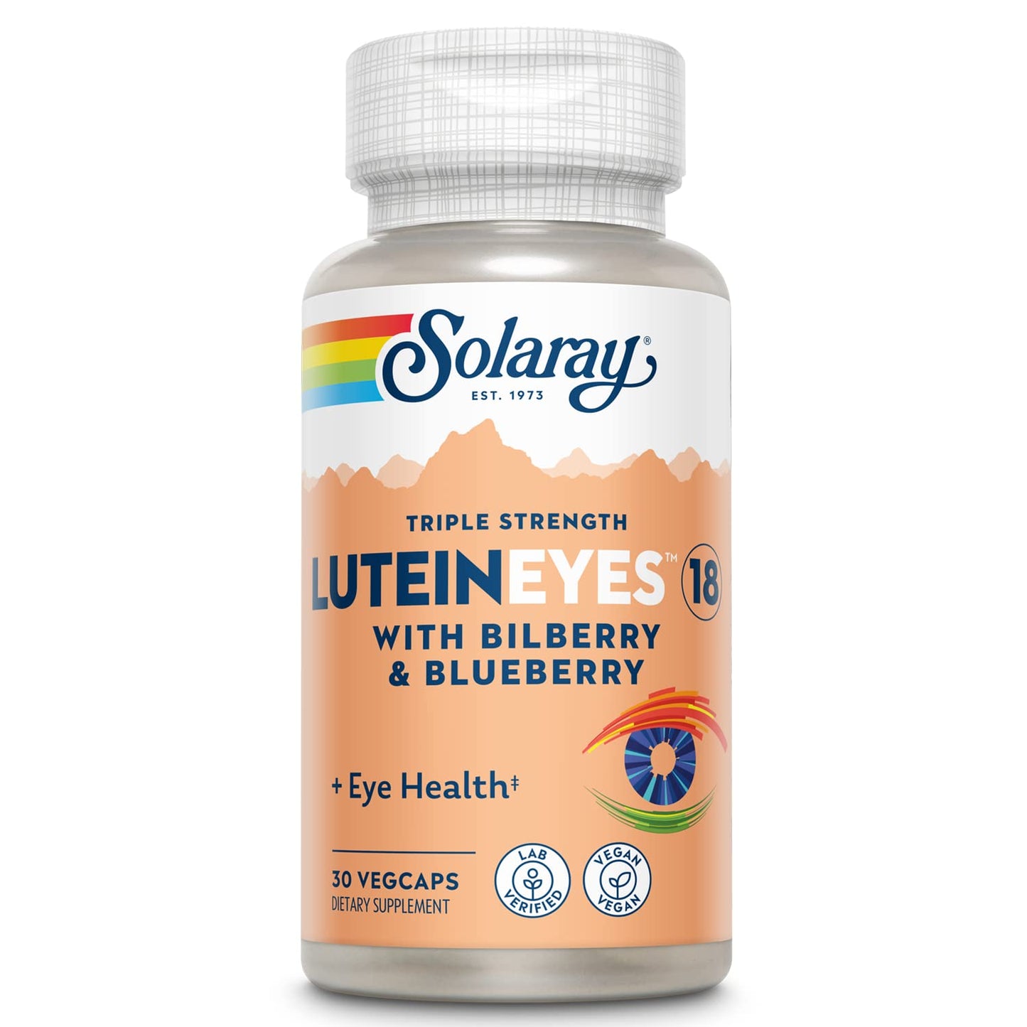 SOLARAY Triple Strength Lutein Eyes, 18 mg | Eye & Macular Health Support Supplement w/Naturally Occurring Lutein and Zeaxanthin | Non-GMO | 30 Count