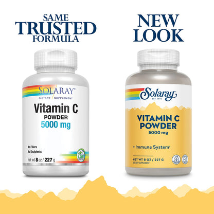 Solaray Vitamin C Crystalline Powder 8 oz - 5000 mg per Serving