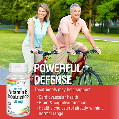 SOLARAY Vitamin E Tocotrienols 50mg 50ct | Brain Health, Soy Free