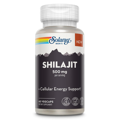 SOLARAY Shilajit 500 mg for Men – PrimaVie Himalayan Shilajit | Vegan & Gluten Free