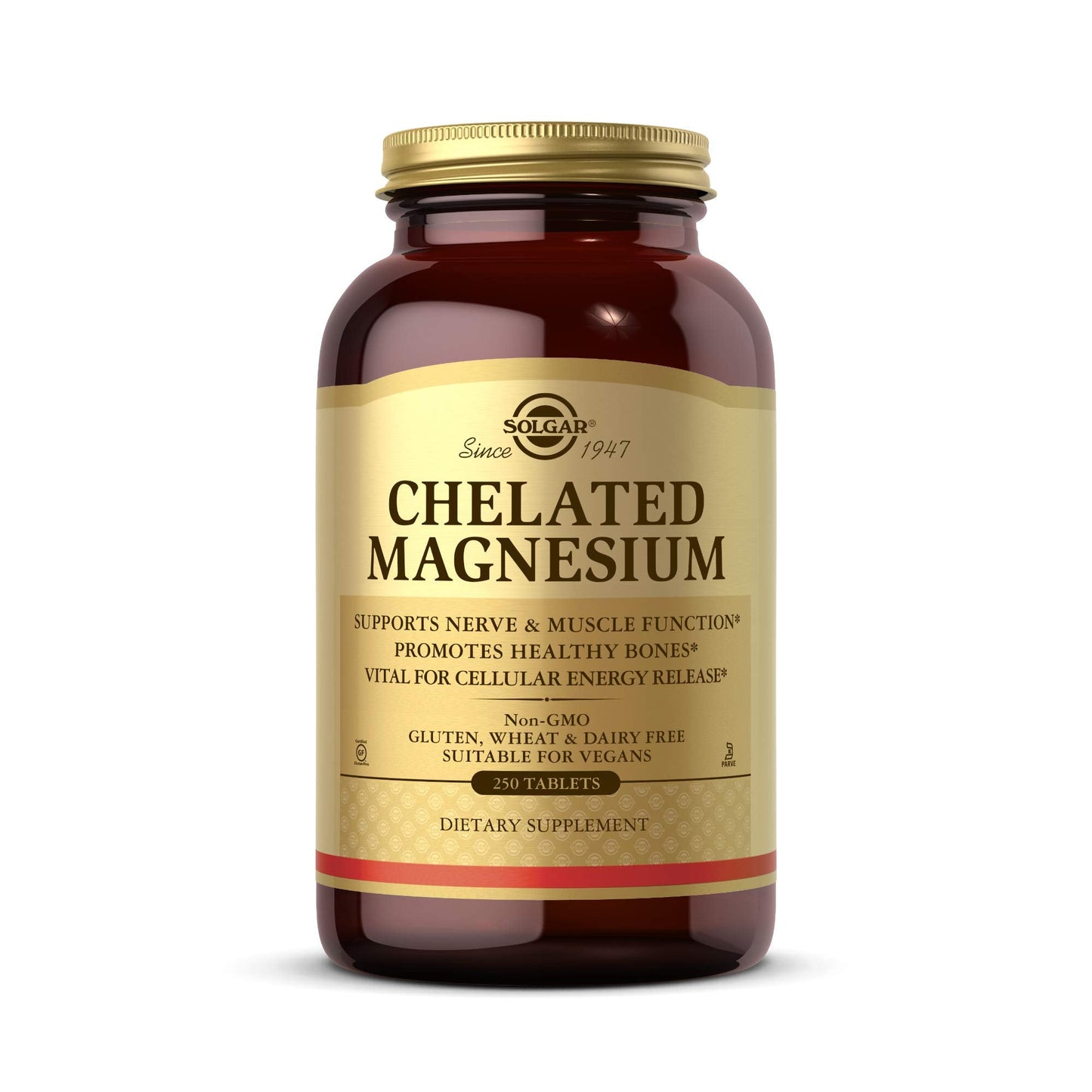 Solgar Chelated Magnesium 250 Tablets – Supports Nerve & Muscle Function
