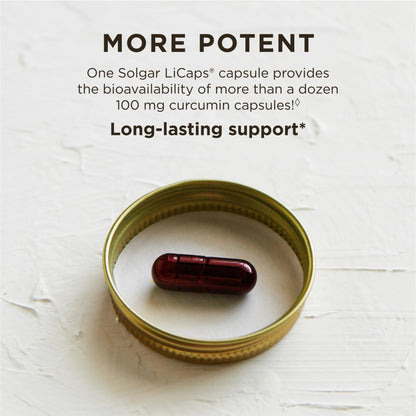 Solgar Full Spectrum Curcumin LiCaps - 2-Pack (120 Servings) | Superior Absorption, Brain, Joint & Immune Health