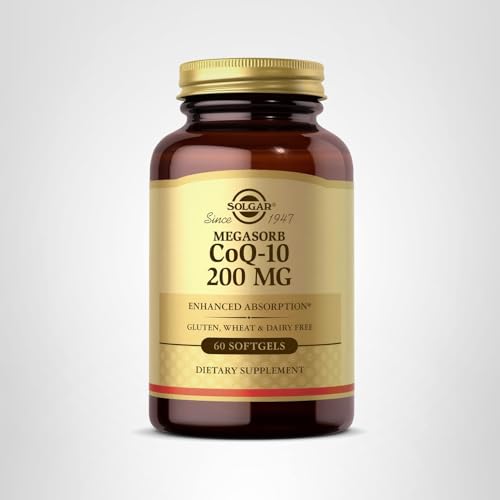 Solgar Megasorb CoQ-10 200 mg – 60 Softgels | Heart & Brain Support