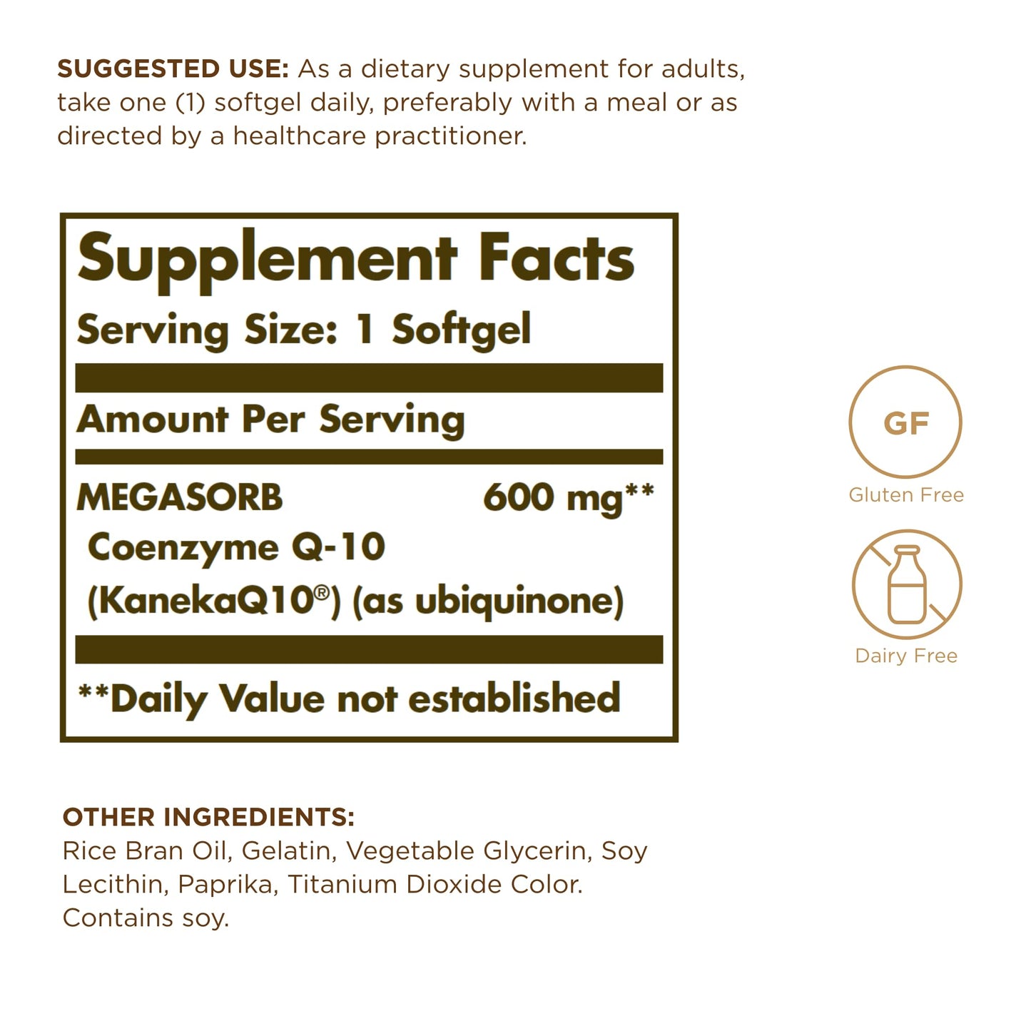Solgar Megasorb CoQ-10 600 mg | 30 Softgels (Pack of 3) – Enhanced Absorption, Gluten Free, Dairy Free | 90 Servings