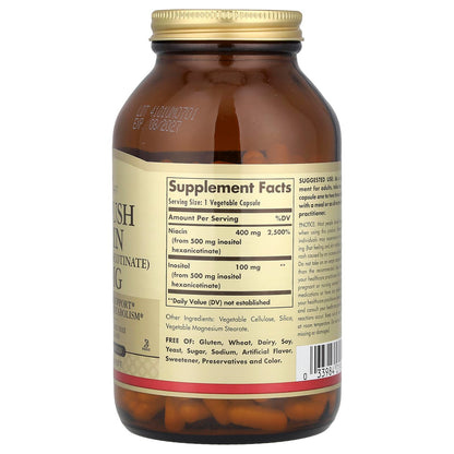 Solgar No-Flush Niacin 500 mg – 250 Veg Caps | Energy Metabolism