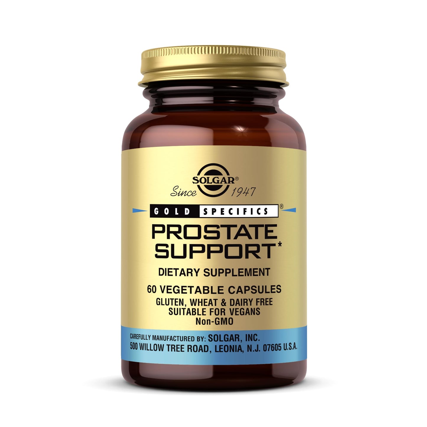 Solgar Prostate Support - 60 Veg Capsules | Non-GMO, Vegan, Gluten & Dairy Free