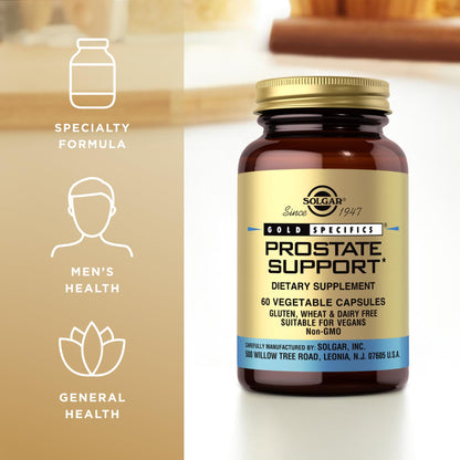 Solgar Prostate Support - 60 Veg Capsules | Non-GMO, Vegan, Gluten & Dairy Free