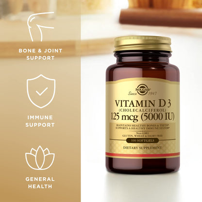 Solgar Vitamin D3 400 IU Softgels – 2-Pack | 200 Servings | Bones, Teeth & Immune Support