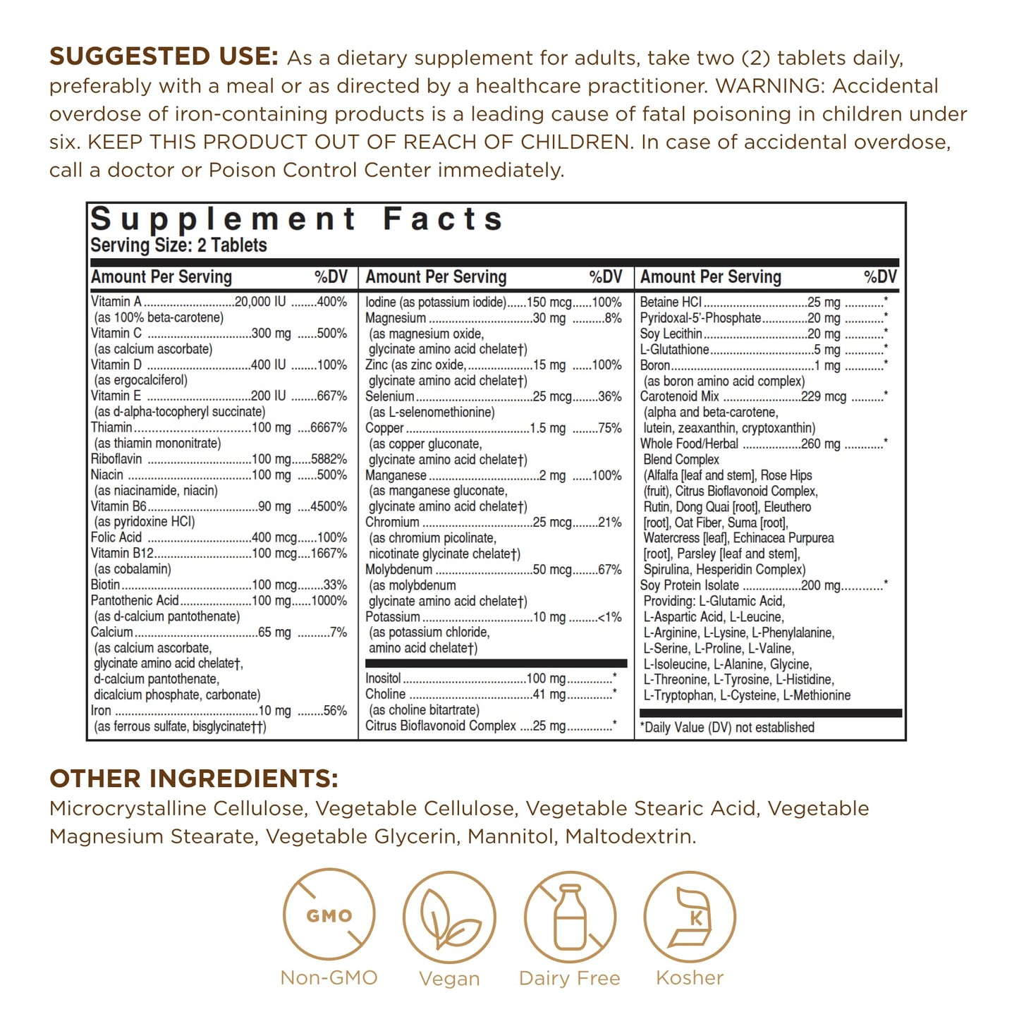 Solgar Formula VM 2000 Multinutrient System – 180 Count