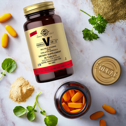 Solgar Formula VM-75, 90 Tablets – Multivitamin with Chelated Minerals | Vegan, Gluten Free, Dairy Free