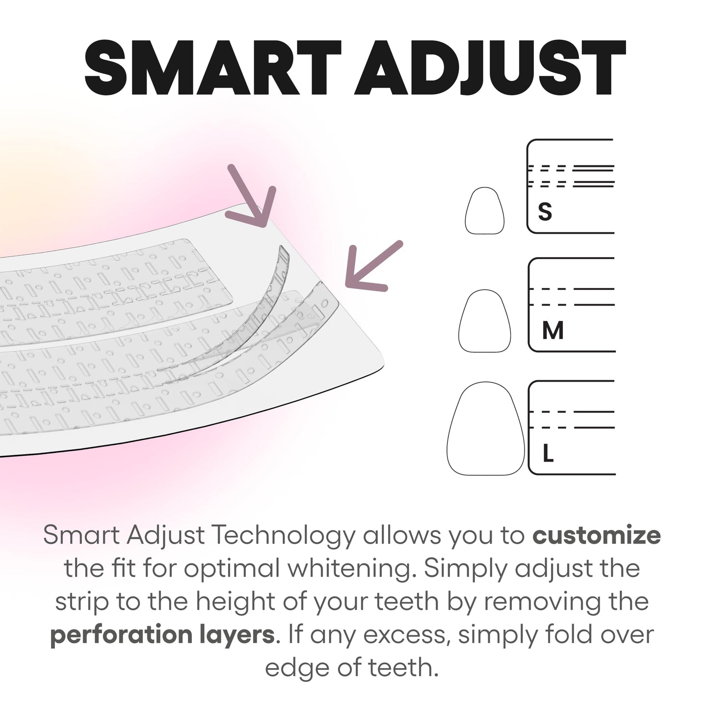 Something Nice Lumismart Whitening Strips – Dentist-Designed, Enamel-Safe, Coconut, 42 Treatments, Smart Adjust