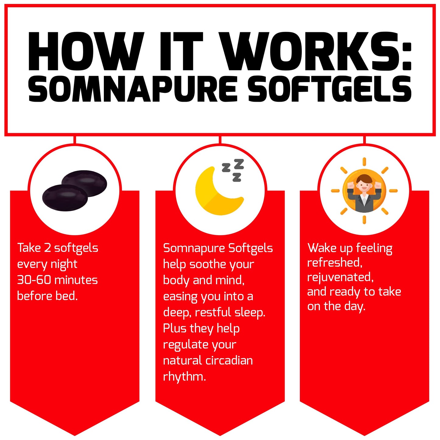 FORCE FACTOR Somnapure Softgels 2-Pack – Sleep Aid with Melatonin, Ashwagandha & Valerian Root (120 Softgels)