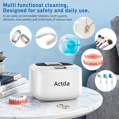 Wireless Ultrasonic Retainer Cleaner – Sonic Dental Cleaning Machine