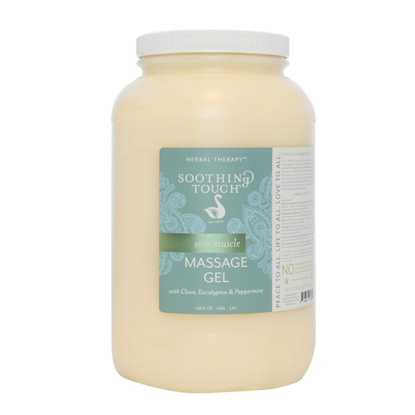 Soothing Touch Sore Muscle Massage Gel – Clove, Eucalyptus & Peppermint (128 oz)
