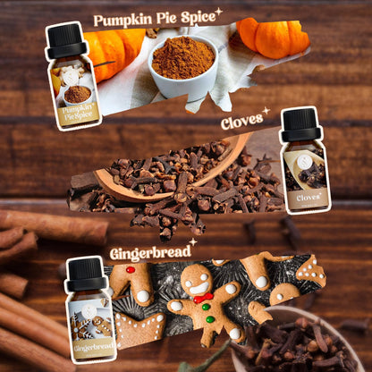 Soulorigin Autumn Spice Essential Oils Set – Cozy Fall Scents for Diffuser & Candle Making