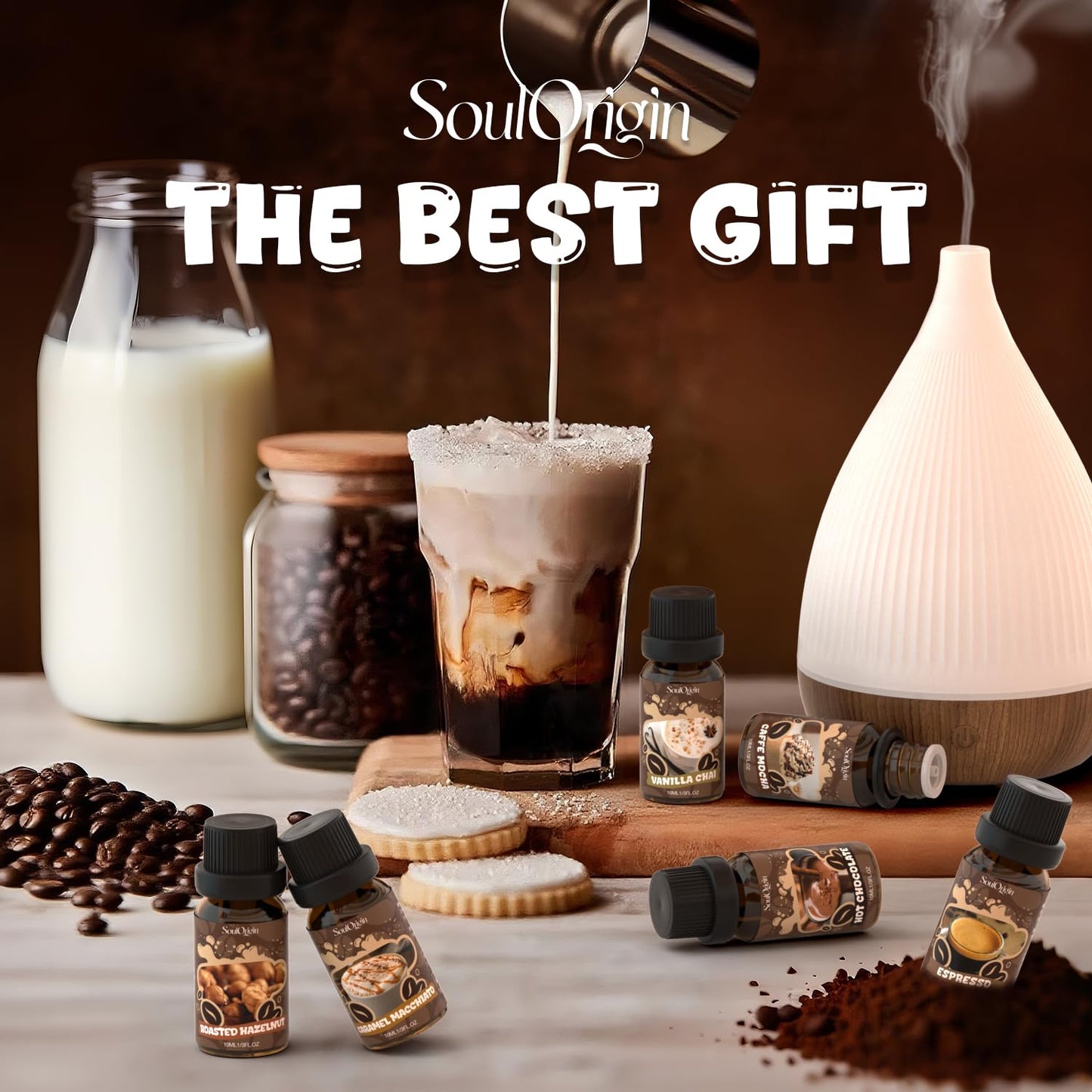 Soulorigin Coffee Fragrance Oils Set | Essential Oil for Diffusers, Soap & Candle Making