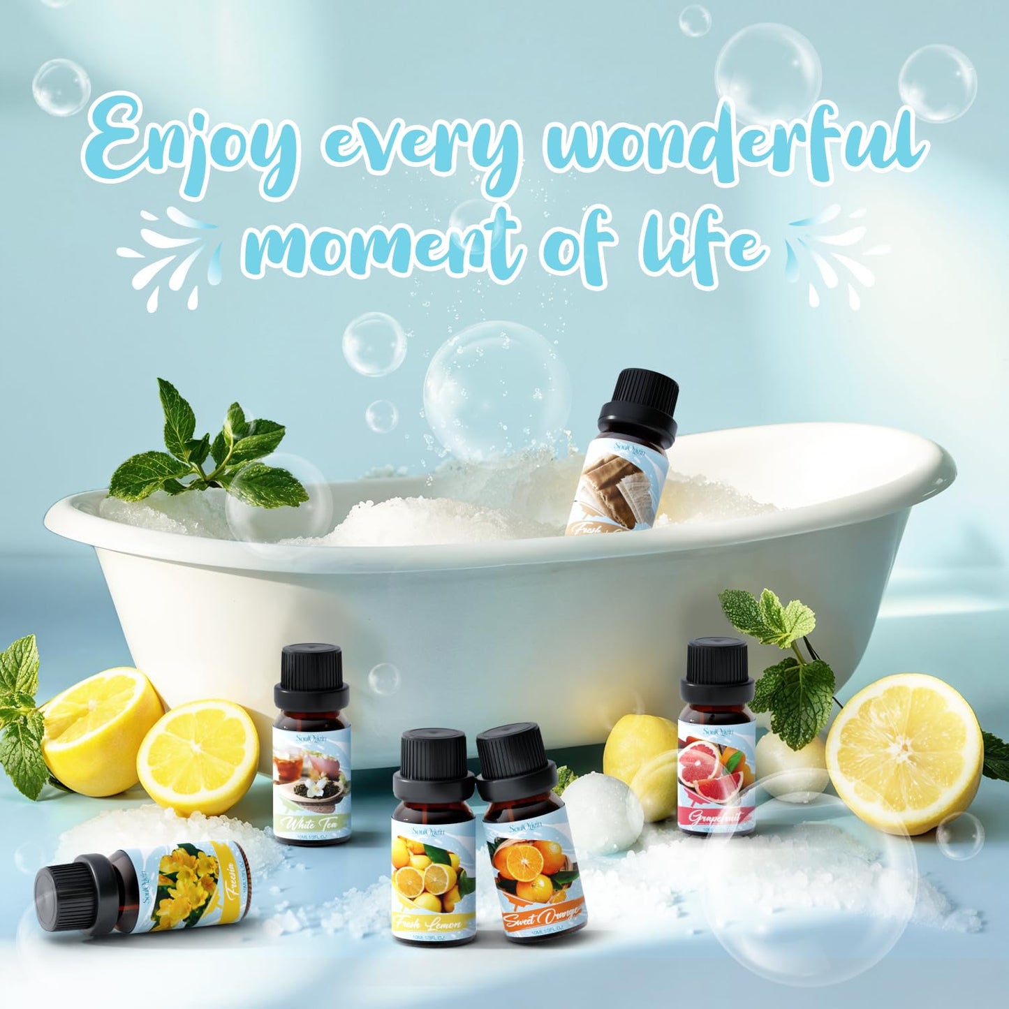 Soulorigin Housekeeping Fragrance Oils Set | Diffuser Essential Oils Gift