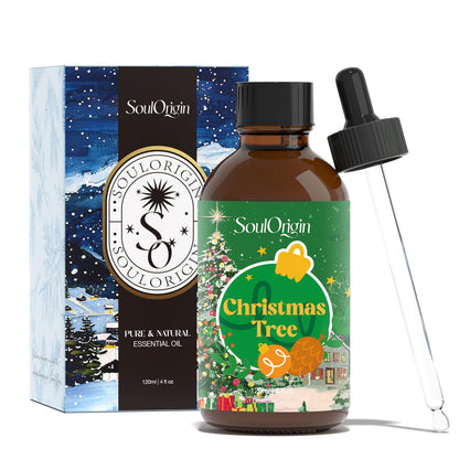 SoulOrigin Winter Christmas Tree Essential Oil 120ml (4 oz) – Pine & Fir Scent