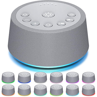 SoundLegend Sleep White Noise Machine — 32-Level Volume, 30 Sounds, 12-Color Night Light, 5 Timers