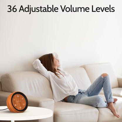 SoundMe Sleep Machine – 32 Calming Sounds, 36 Volume Levels, Travel-Ready White Noise