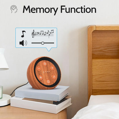SoundMe Sleep Machine – 32 Calming Sounds, 36 Volume Levels, Travel-Ready White Noise