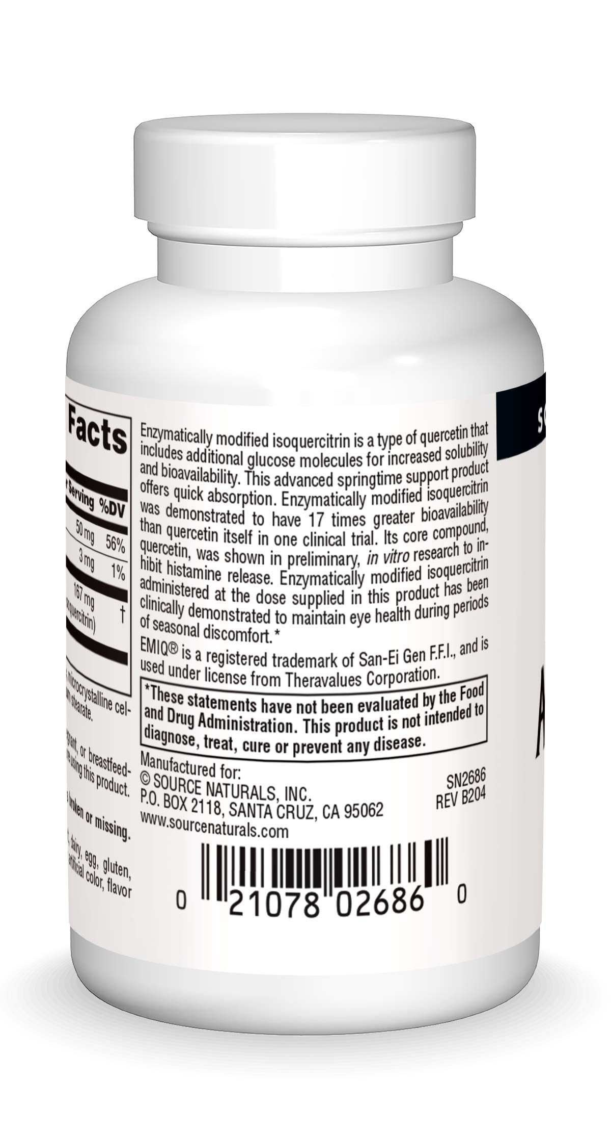 Source Naturals AllerStrength Fast-Acting Seasonal Immune Support - 60 Tablets