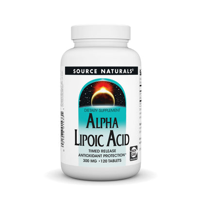 Source Naturals Alpha Lipoic Acid Time Released | 120 Tablets | Antioxidant Protection