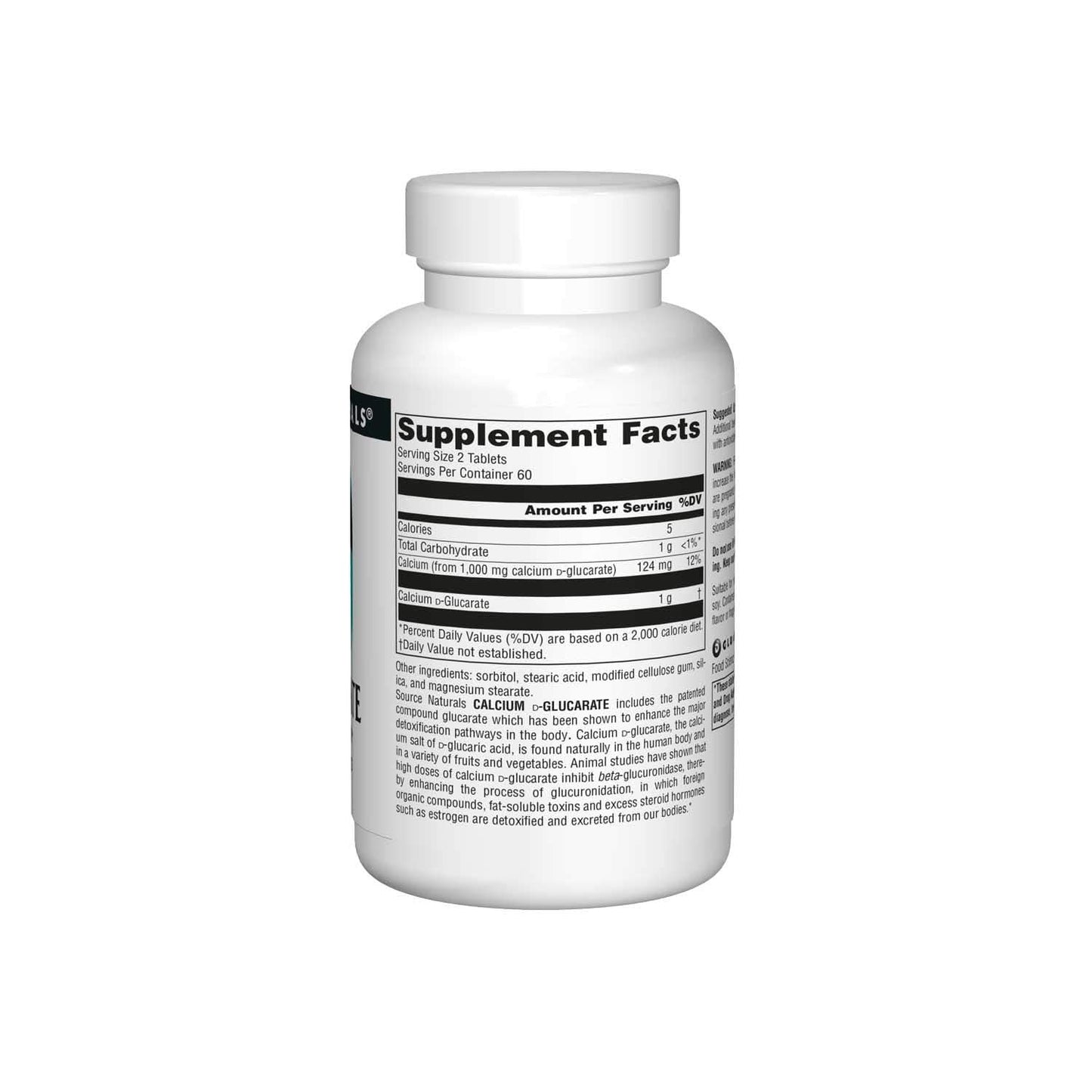 Source Naturals Calcium D-Glucarate 500 mg | Detox Support