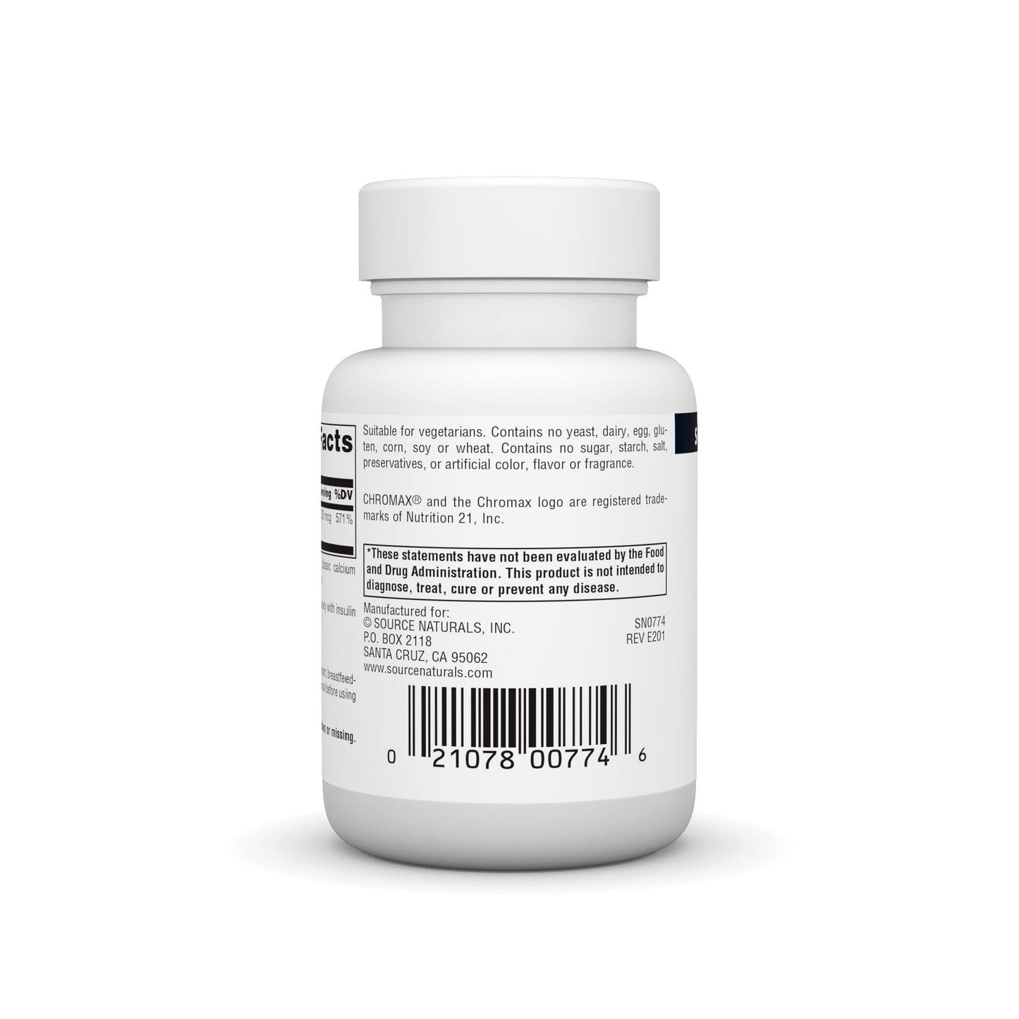 Source Naturals Chromium Picolinate 200 mcg Tablet – 120 Count