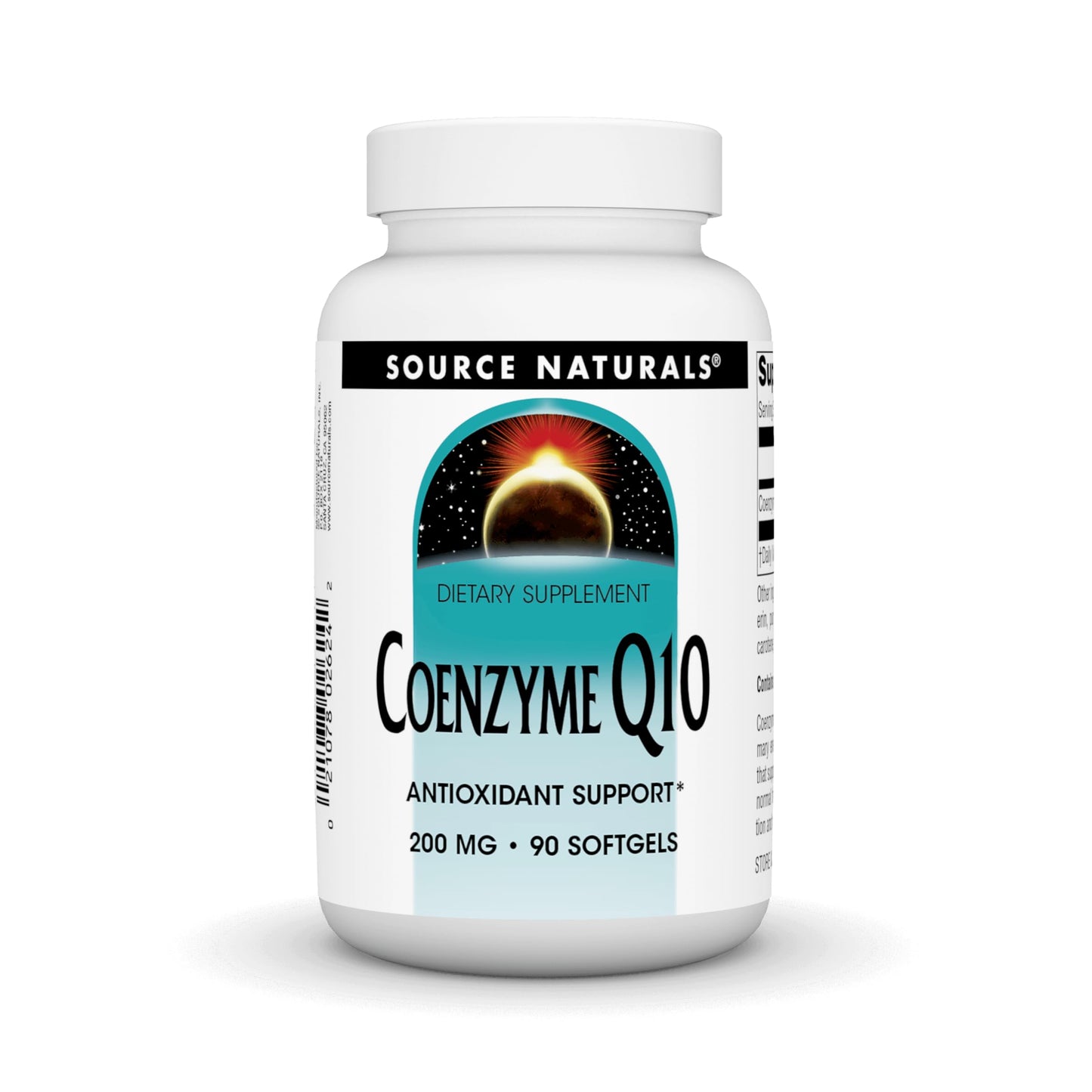 Source Naturals CoQ10 200 mg Softgels (90 Count) – Antioxidant Support