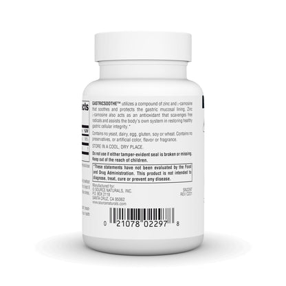 Source Naturals GastricSoothe Zinc L-Carnosine 120 Veggie Caps