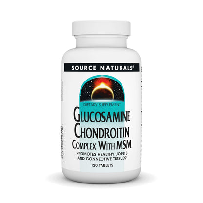 Source Naturals Glucosamine Chondroitin Complex with MSM – 120 Tablets