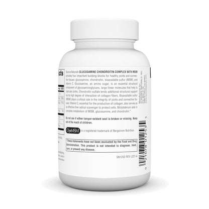 Source Naturals Glucosamine Chondroitin Complex with MSM – 60 Tablets | Joint Support