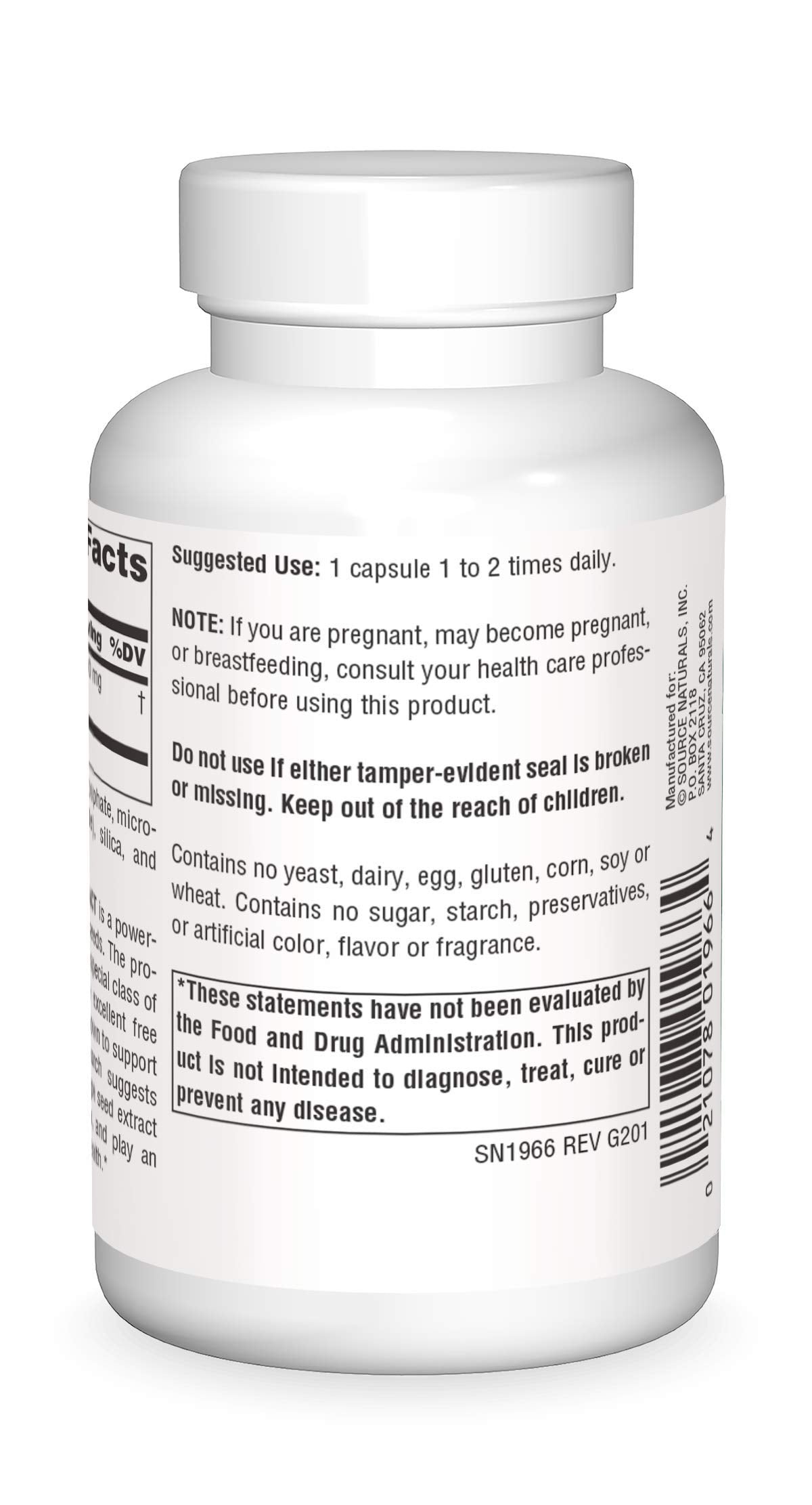Source Naturals Grape Seed Extract Proanthodyn 100 mg - 120 Capsules