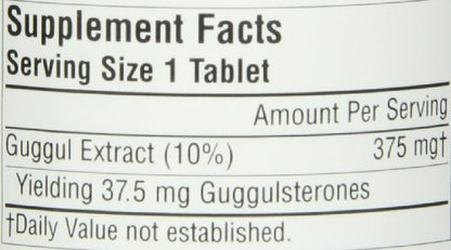 Source Naturals Guggulsterones 37.5 mg – 120 Tablets | Heart & Artery Support