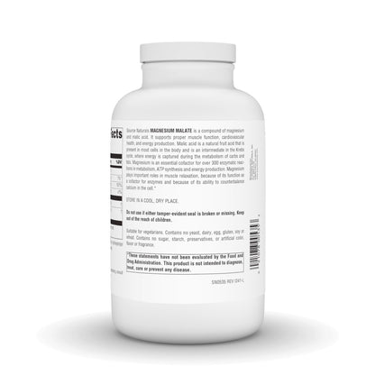 Source Naturals Magnesium Malate 3750 mg per Serving - for Energy Production* - 360 Tablets