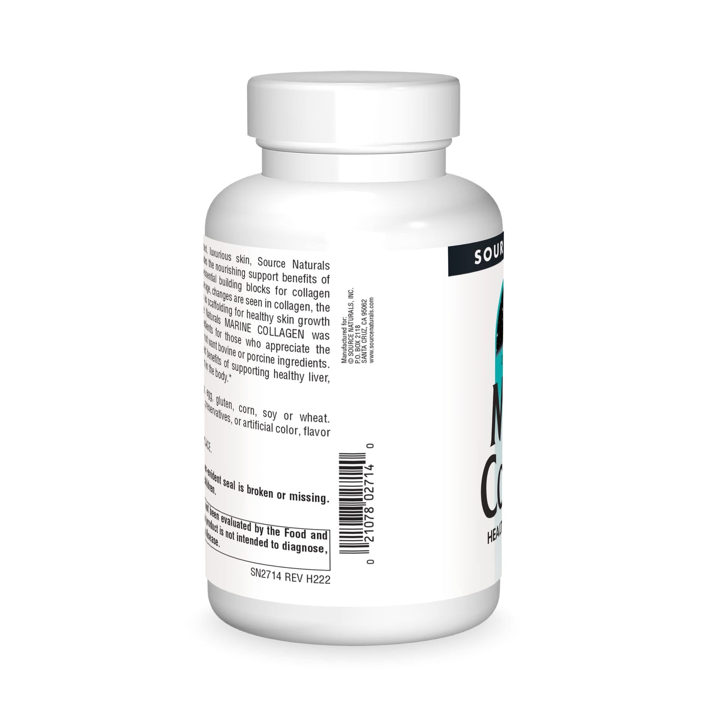 Source Naturals Marine Collagen - Healthy Skin Support* (240 Tablets) | Type 1 Collagen