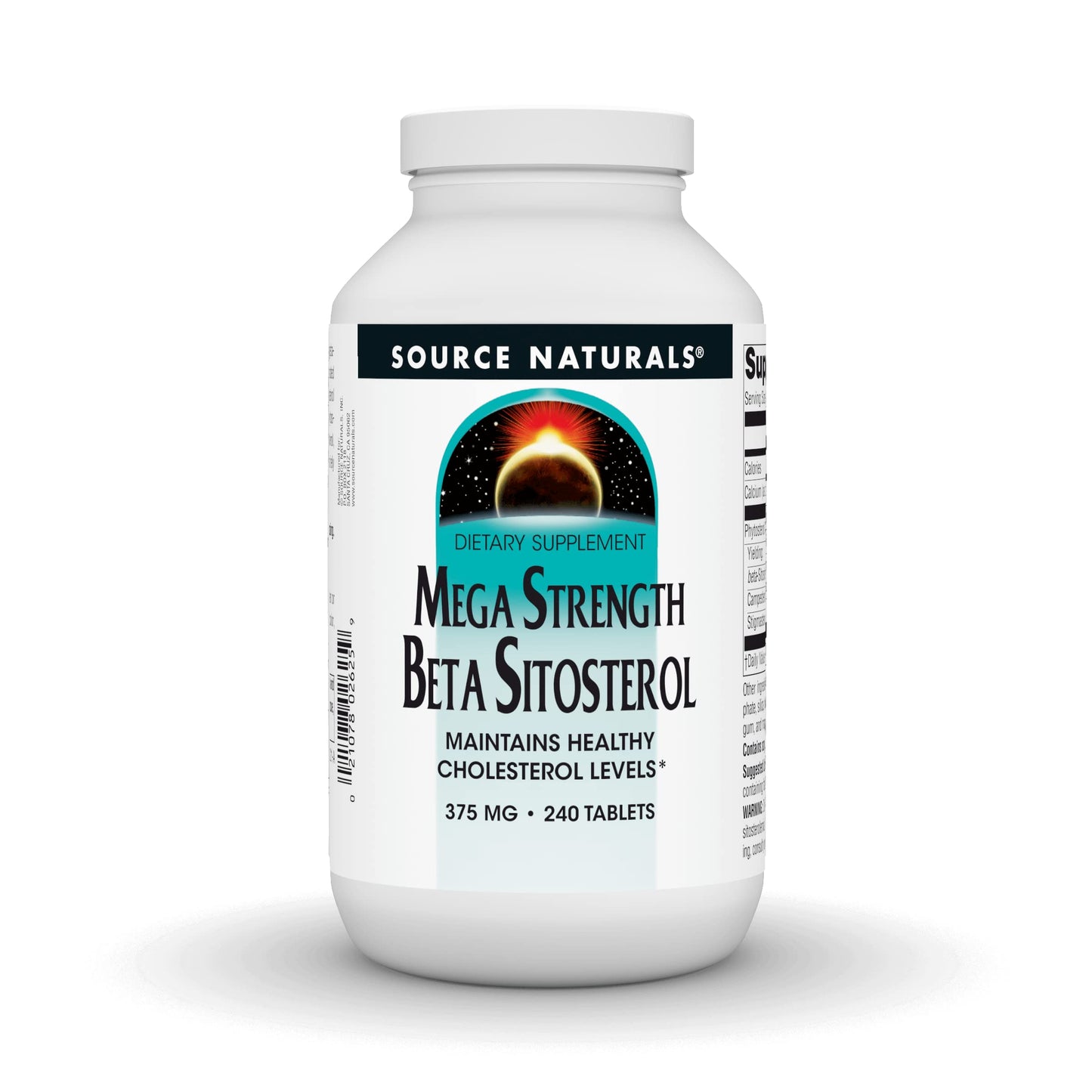 Source Naturals Mega Strength Beta Sitosterol 375mg - 240 Tablets
