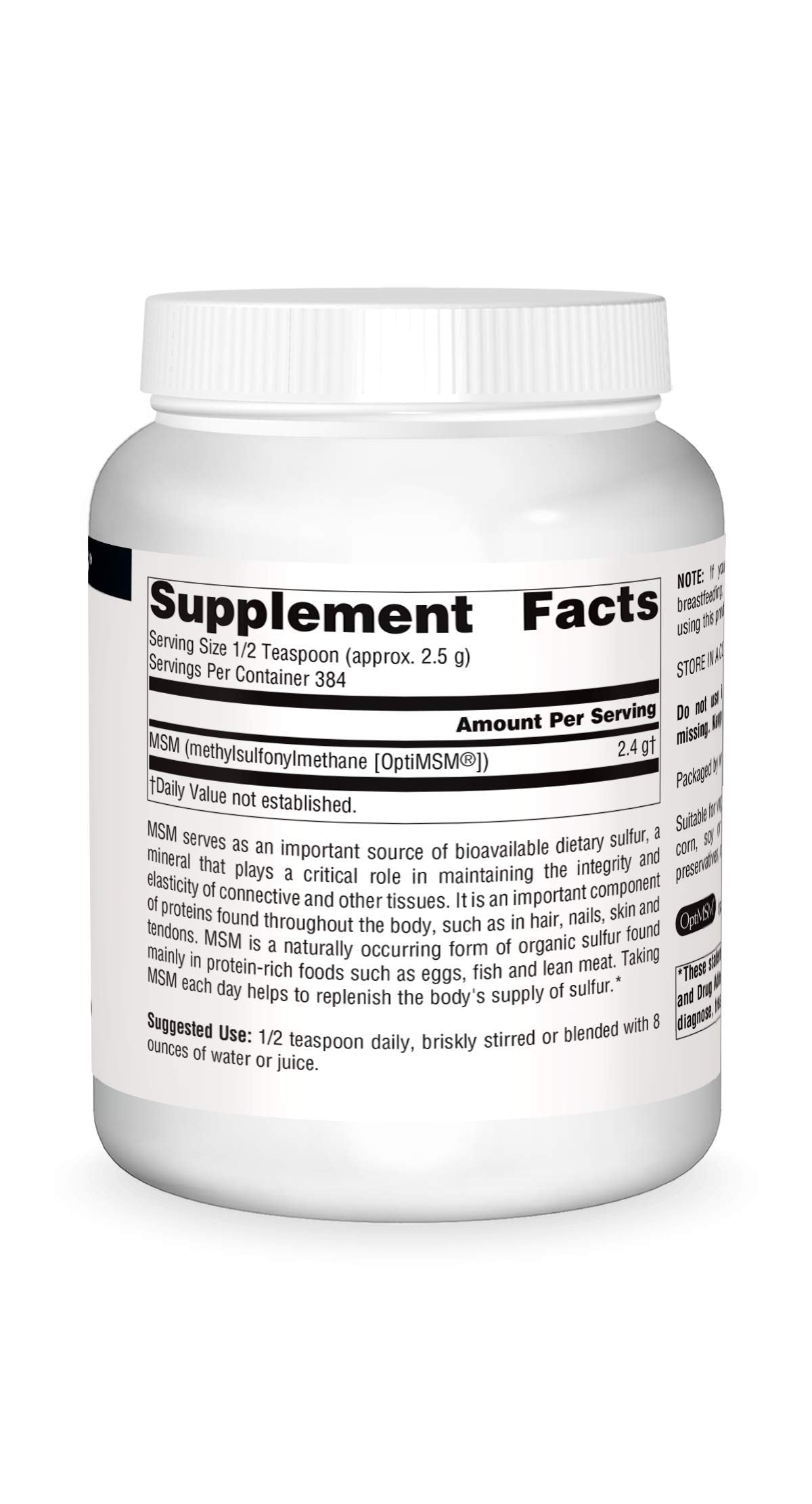 Source Naturals MSM (Methylsulfonylmethane) Powder – 35 oz (1,000 g)