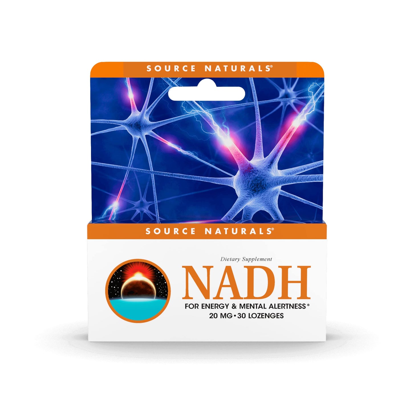 Source Naturals NADH 20mg, 30 Lozenges – Boost Energy and Mental Alertness*