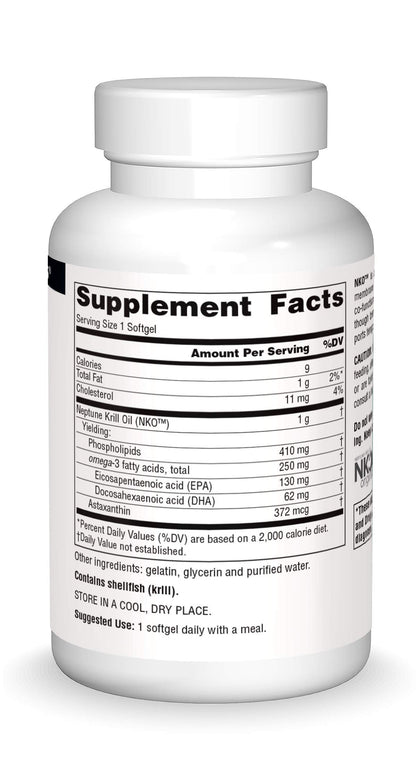 Source Naturals NKO Neptune Krill Oil 1000 mg – Heart Health, 90 Softgels