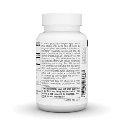 Source Naturals NR Nicotinamide Riboside 300 mg – 60 Vegan Capsules