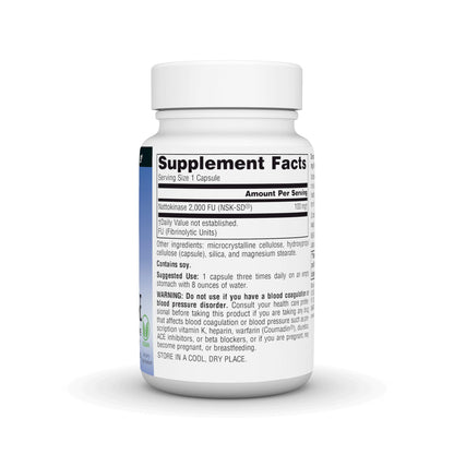 Source Naturals NSK-SD Nattokinase 100mg | Systemic Enzyme for Healthy Circulation - 60 Vegan Capsules
