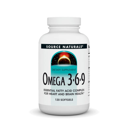 Source Naturals Omega 3-6-9 – Essential Fatty Acid Complex, 120 Softgels